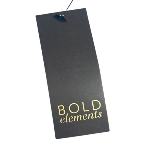 Bold Elements Ruffle Sleeve Blouse Top Women Size Medium Blue New With Tags - Picture 8 of 8